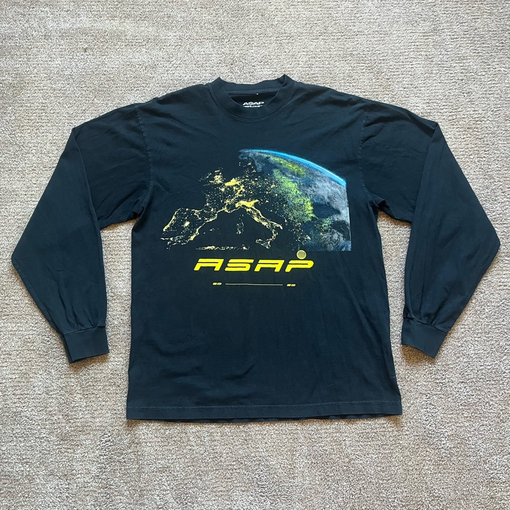 A$AP Rocky Worldwide Faded Black Longsleeve Tee
